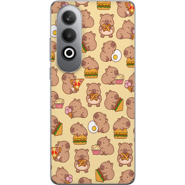 OnePlus Nord CE4 Läpinäkyvä kuori Kawaii capybara puhelinkotelo useilla söpöillä hahmoilla