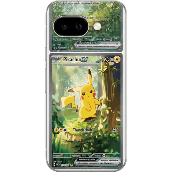 Kompatibelt Mobilskal till Google Pixel 9a Pikachu grön