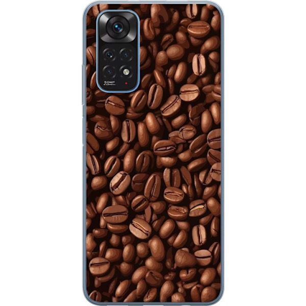 Kompatibelt Mobildeksel til Xiaomi Redmi Note 11S Kaffebönor närbild brun