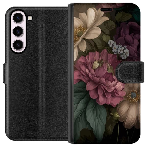 Kompatibelt Plånboksfodral till Samsung Galaxy S23+ Blommor