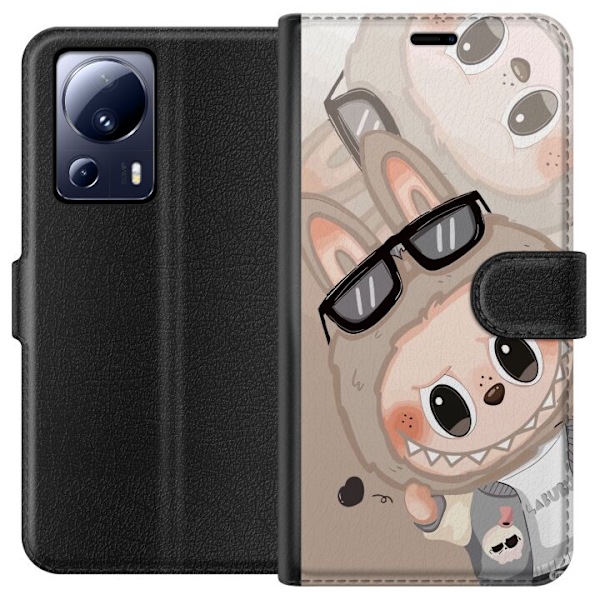 Xiaomi 13 Lite Lommeboketui Labubu Rainbow Chaos
