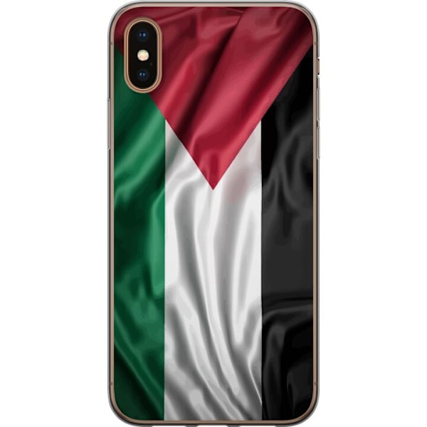 Apple iPhone X Gennemsigtig cover Palestinaflaget – ikonisk