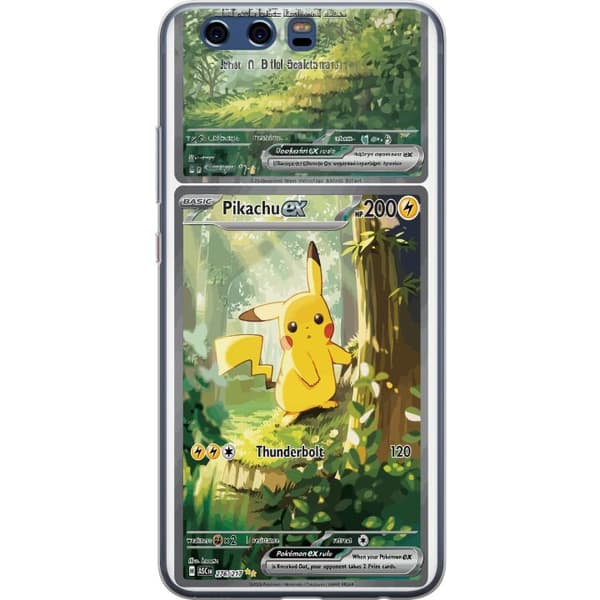Kompatibelt Mobildeksel til Huawei P10 Pikachu grønn