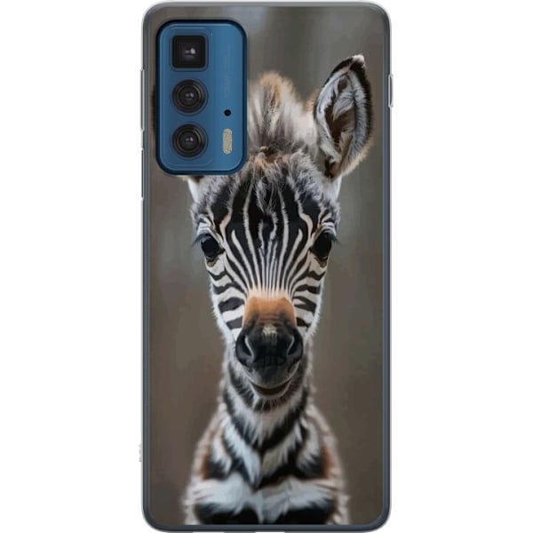 Motorola Edge 20 Pro Genomskinligt Skal Giraff Djurmotiv Afrika Natur Grafiskt Motiv Savann Vilda Djur Populär Väggkonst Exotiskt Tema