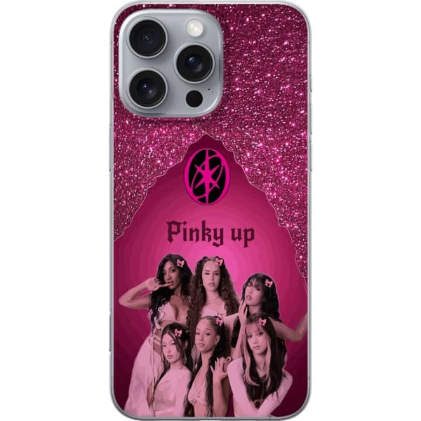 Kompatibelt Mobilskal till Apple iPhone 16 Pro Max KATSEYE Pinky Up rosa