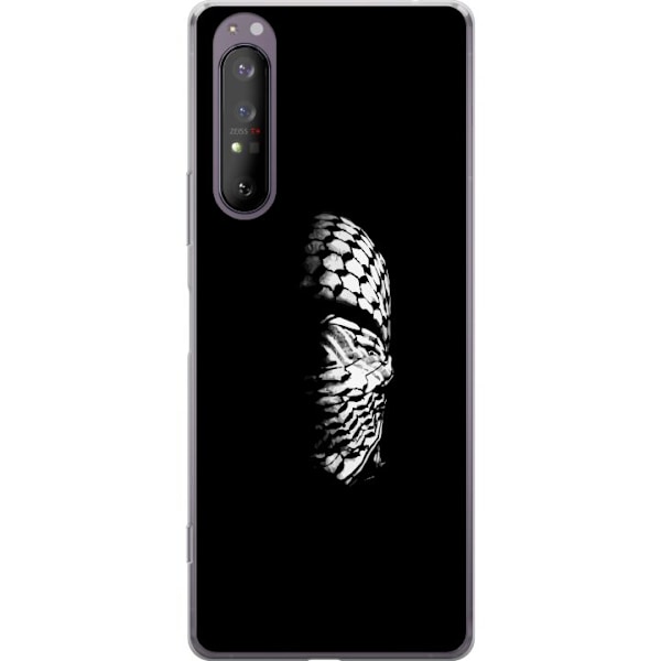 Sony Xperia 1 II Läpinäkyvä kuori Keffiyeh-kuviointi - klas