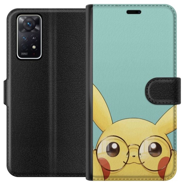 Xiaomi Redmi Note 11 Pro 5G Lompakkokotelo Pikachu lasit
