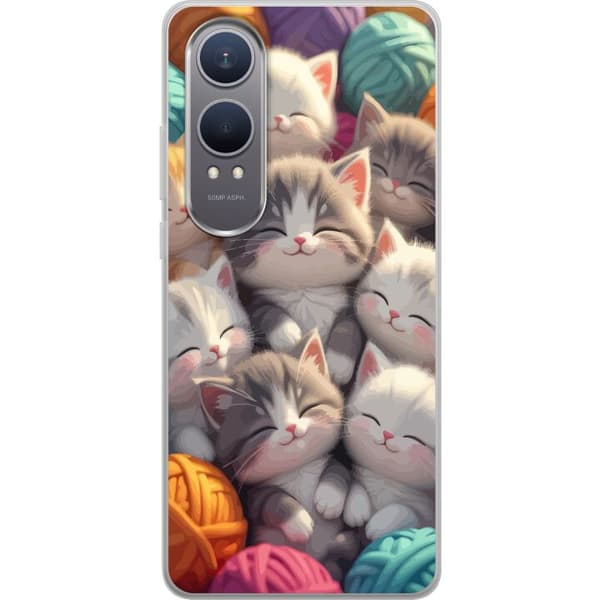Kompatibel Mobilcover til OnePlus Nord CE4 Lite Sovande kattungar beige
