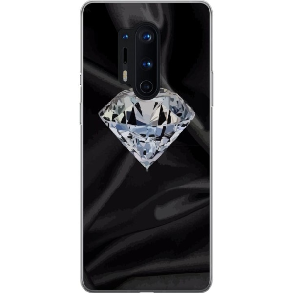 OnePlus 8 Pro Gjennomsiktig deksel Silke Diamant
