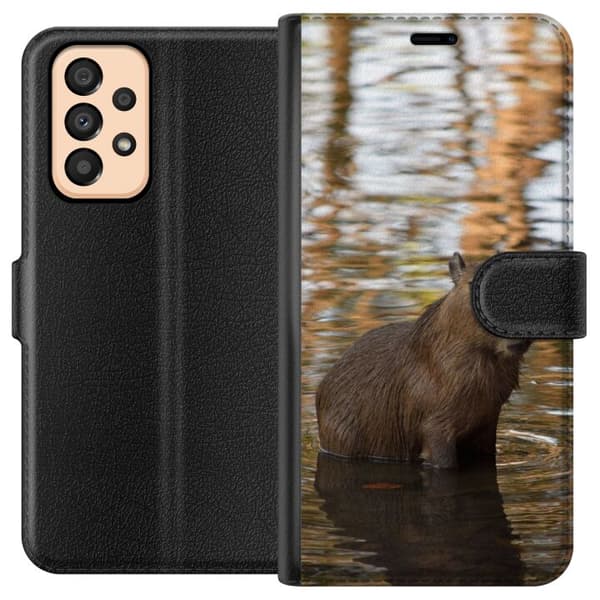 Kompatibelt Plånboksfodral till Samsung Galaxy A33 5G Capybara