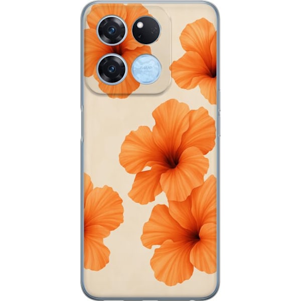 OnePlus Ace Racing Genomskinligt Skal Papaya Punch