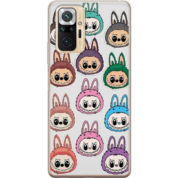 Xiaomi Redmi Note 10 Pro Läpinäkyvä kuori Labubu Macaron Mo
