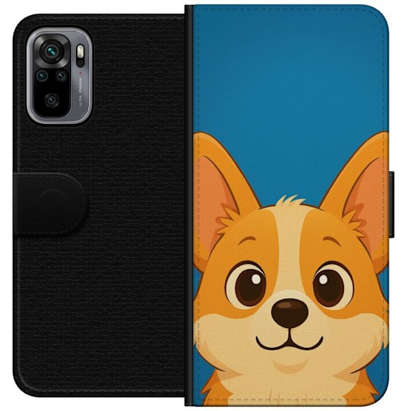 Xiaomi Redmi Note 10S Tegnebogsetui Hello Corgi
