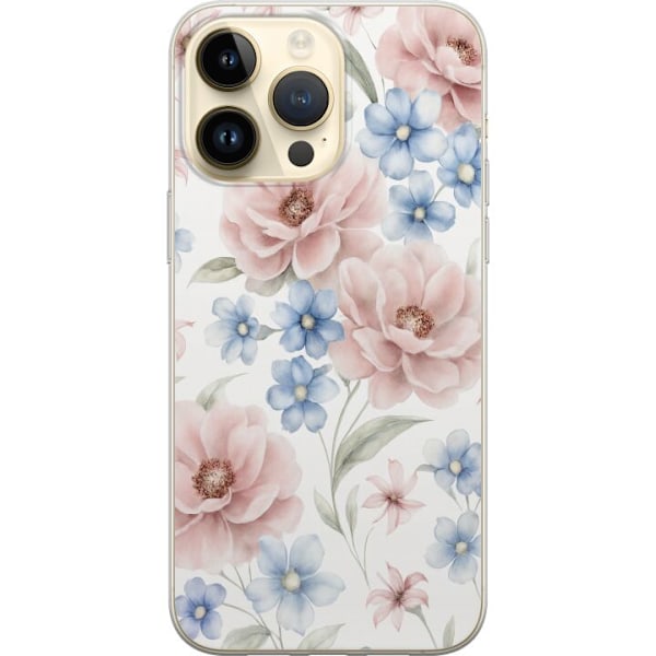 Kompatibelt Mobildeksel til Apple iPhone 14 Pro Max Romantiske blomster