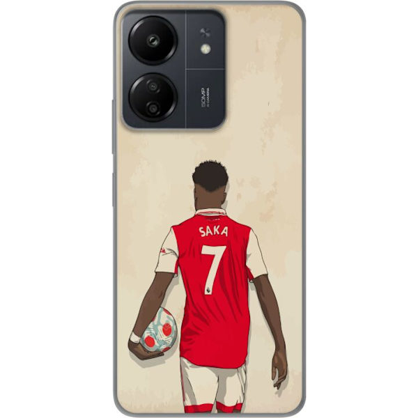 Xiaomi Redmi 13C Läpinäkyvä kuori Arsenal FC Jalkapallo Arsenal FC Motiivi Pelaaja Premier League Englanti Suosittu Urheilulaji Jalkapallotähti Lo