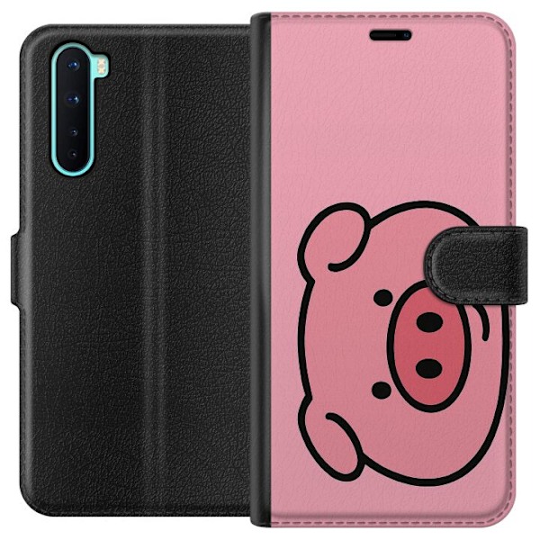 OnePlus Nord Tegnebogsetui Kawaii Piggy