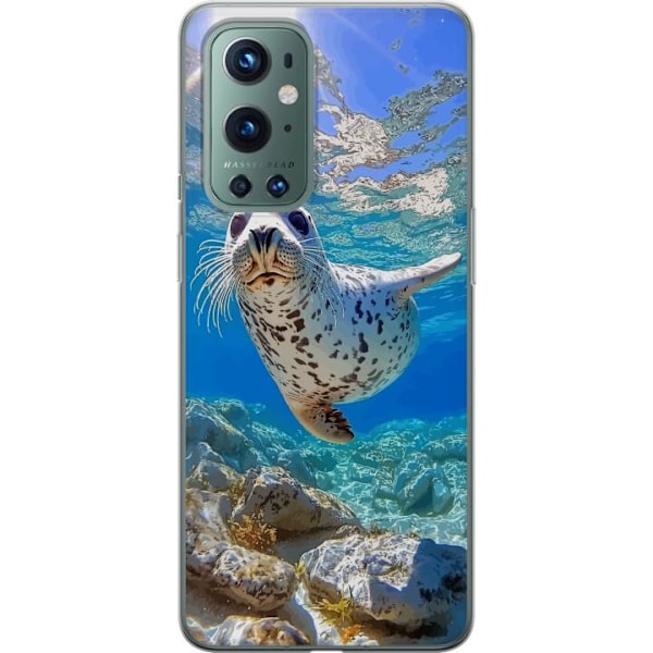 OnePlus 9 Pro Läpinäkyvä kuori Myynti Meri Uiminen Eläinaihe Luonto Vesimotiivi Sininen Suunnittelu Meriteema Suosittu Motiivi Villieläimet