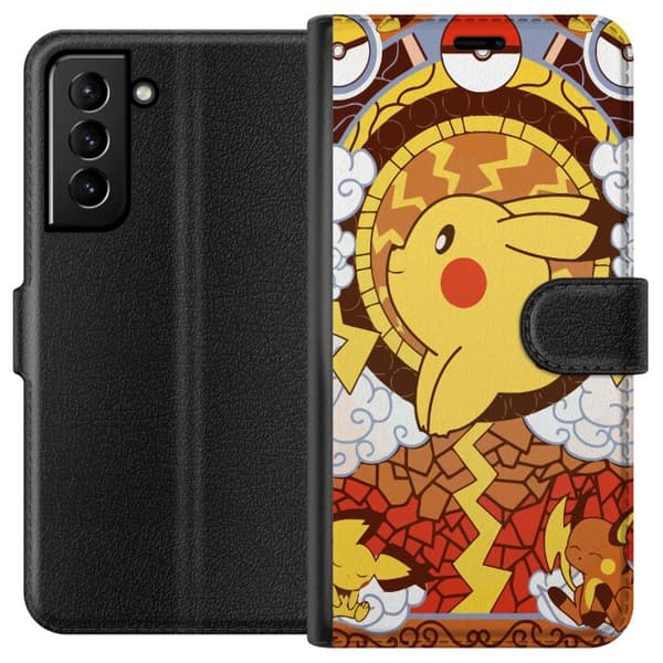 Kompatibel Tegnebogsetui til Samsung Galaxy S21+ 5G Pikachu