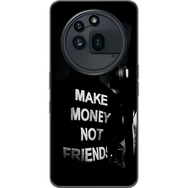 Nothing Phone (3a) Pro Genomskinligt Skal Make Money Not Friends Citat Streetwear Textmotiv Trend Pengar Livsstil Grafiskt Motiv Urban Fashion