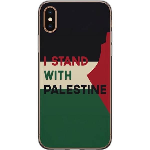 Apple iPhone XS Max Läpinäkyvä kuori Pysähdy Palestiinan p