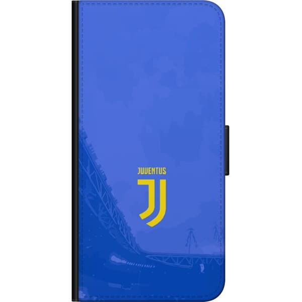 Kompatibel Tegnebogsetui til Xiaomi Redmi Note 8 Pro  Gult fodboldemblem og tekst foran blå stadionbaggrund blå