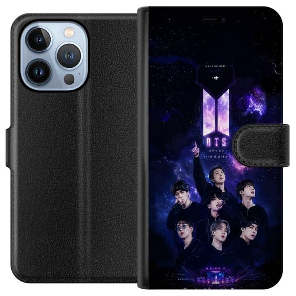 Kompatibelt Plånboksfodral till Apple iPhone 13 Pro BTS lila