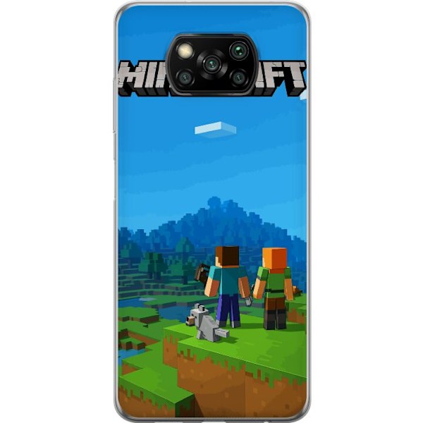 Xiaomi Poco X3 NFC Läpinäkyvä kuori Minecraft Key Art