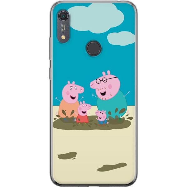 Huawei Y6s (2019) Gennemsigtig cover Greta Gris Familie Georg