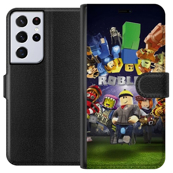 Samsung Galaxy S21 Ultra 5G Plånboksfodral Roblox Värld –