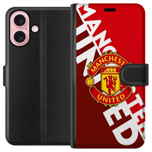 Apple iPhone 16 Lompakkokotelo Manchester United