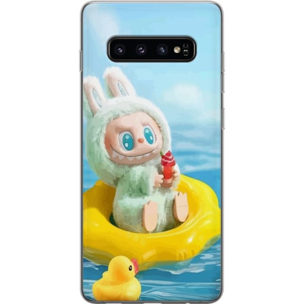 Samsung Galaxy S10 Läpinäkyvä kuori Labubu Stripe Attack -