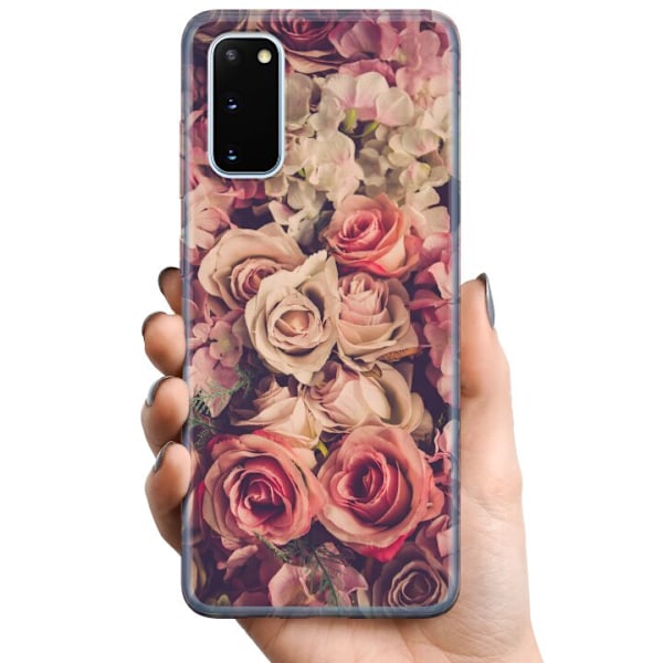 Samsung Galaxy S20 TPU Matkapuhelimen kuori Kukat