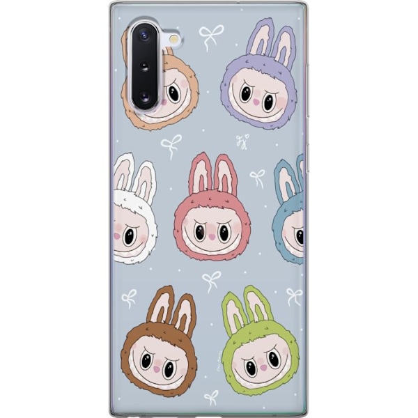 Samsung Galaxy Note10 Genomskinligt Skal Pastel Labubu