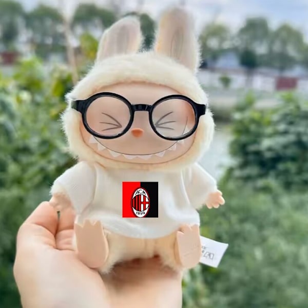 Pop Mart Labubu The Monsters T-shirt Motiv {design.name_on_product} – Passar Exciting Macaron, Have a Seat & Big Into Energy | 100% bomull AC Milan vit one size