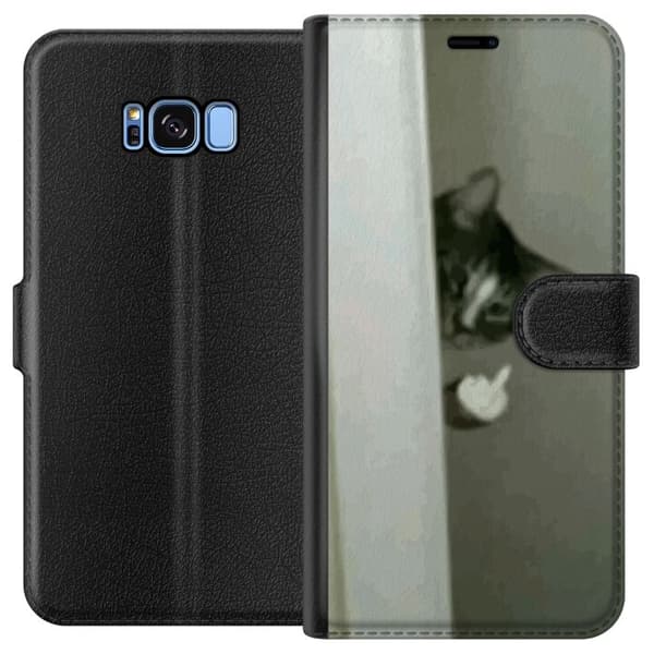 Kompatibelt Lommeboketui til Samsung Galaxy S8 HAHA Katt