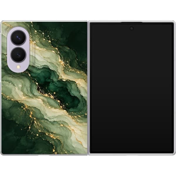 Kompatibelt Mobilskal till Samsung Galaxy Z Fold8 Skogsmarmor grön