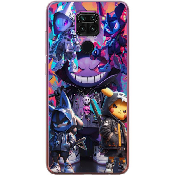 Xiaomi Redmi Note 9 Genomskinligt Skal Pokemon