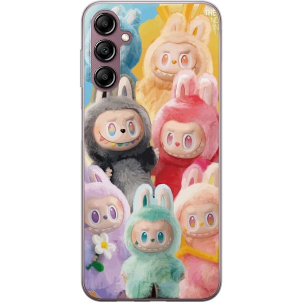 Samsung Galaxy A14 5G Genomskinligt Skal Labubu Sketch Style – Handritat monster i tusch