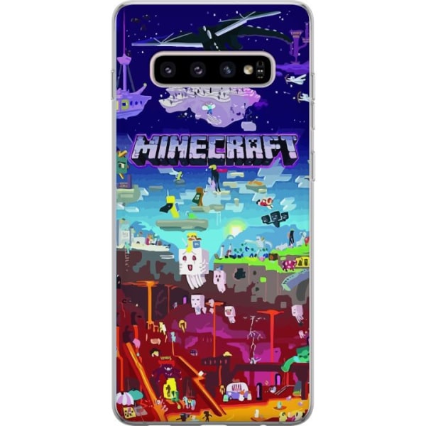 Samsung Galaxy S10+ Deksel / Mobildeksel - Minecraft
