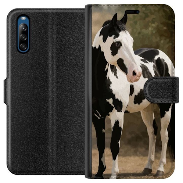 Sony Xperia L4 Lompakkokotelo Kaunis Hevonen - elegantti hevonen kuva-aihe