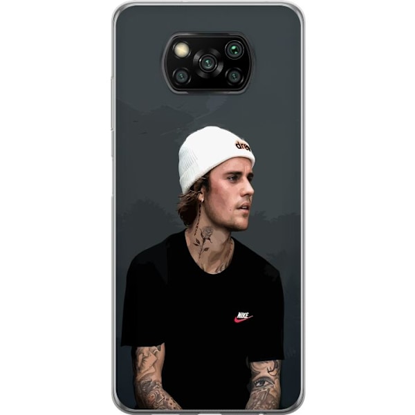 Xiaomi Poco X3 NFC Gjennomsiktig deksel Justin Bieber