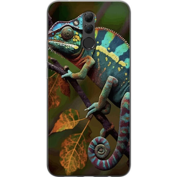 Huawei Mate 20 lite Genomskinligt Skal Ödla Grafisk Streetwear Design Djurmönster Modern Urban Stil Populärt Motiv Kreativ Art Trend