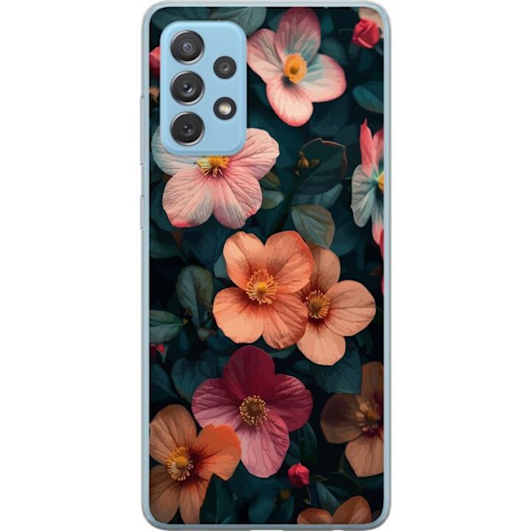 Samsung Galaxy A72 5G Gennemsigtig cover Blomster