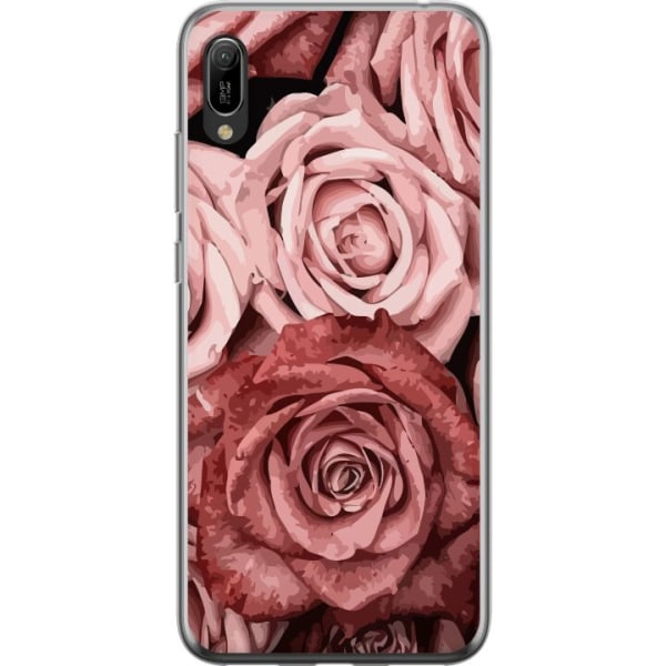 Huawei Y6 Pro (2019) Läpinäkyvä kuori Ruusut