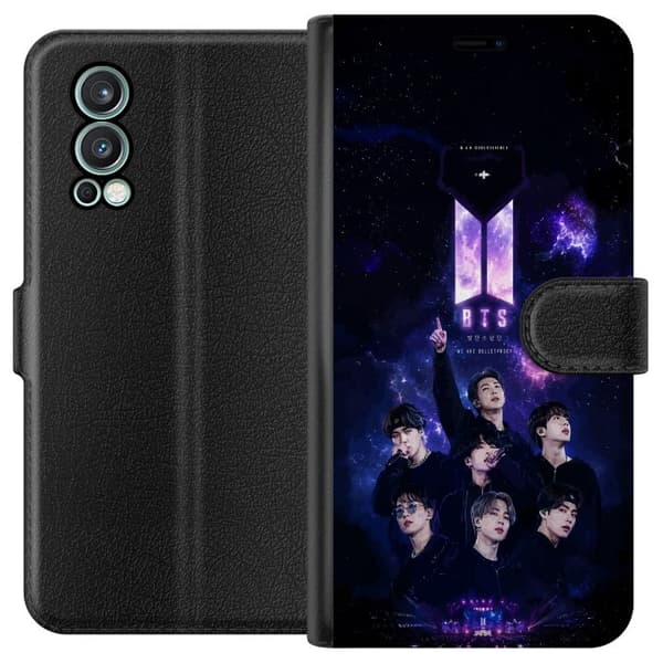 Kompatibel Tegnebogsetui til OnePlus Nord 2 5G BTS lilla