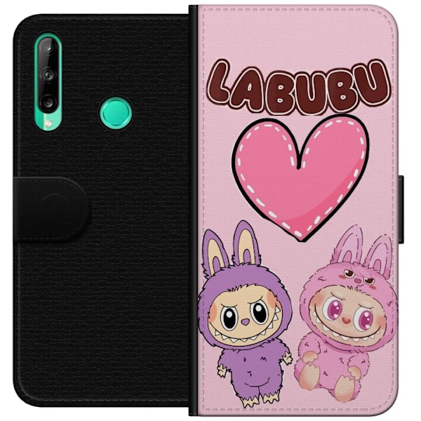 Huawei P40 lite E Lommeboketui Labubu Pink Monster