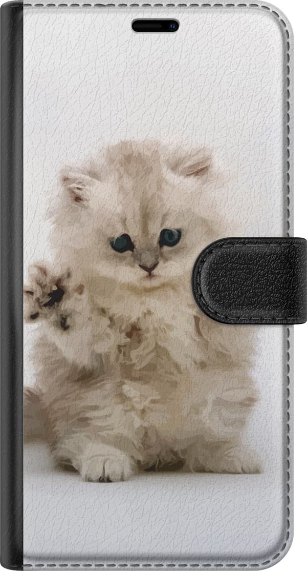 Kompatibelt Lommeboketui til Samsung Galaxy S21 Katt