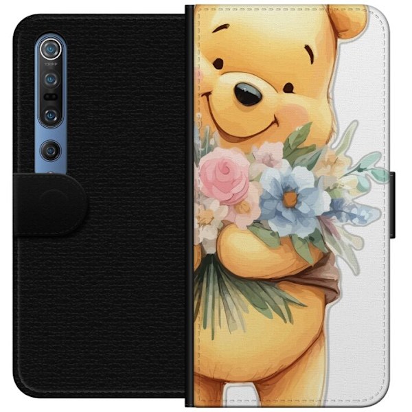 Xiaomi Mi 10 Pro 5G Lommeboketui Nalle Puh med blomster - klas