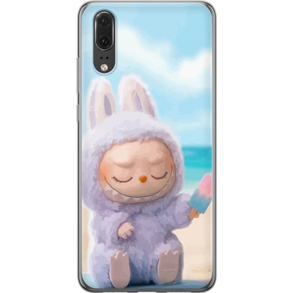 Huawei P20 Läpinäkyvä kuori Labubu Vaaleanpunainen Tunnelma