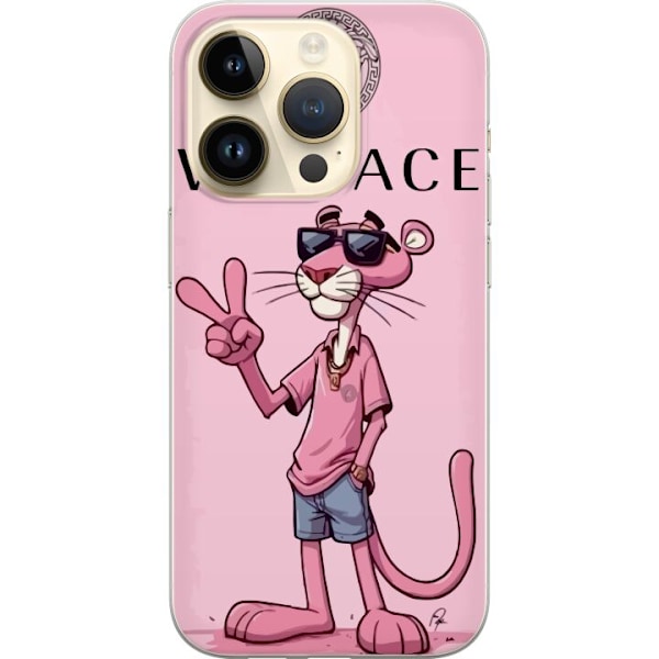 Apple iPhone 15 Pro Gennemsigtig cover Pink Panter Mærke